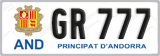 License plate of Andorra, Vanity Plates