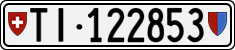 License plate of Switzerland, Cars