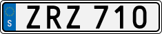 License plate of Sweden, Regular plates