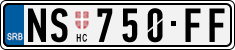 License plate of Serbia, Cars
