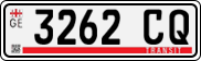License plate of Georgia, Export transit plates