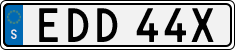 License plate of Sweden, Regular plates
