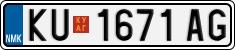 License plate of North Macedonia, Regular plates (2012)