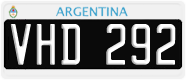 License plate of Argentina, Cars (1995, ABC 123)