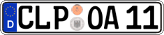 German license plate, Regular plates