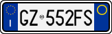 License plate of Italy, Cars (1994 year series)
