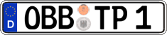 German license plate, Regular plates