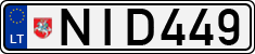 License plate of Lithuania, Cars