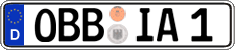 German license plate, Regular plates