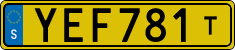 License plate of Sweden, Taxi