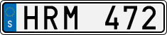 License plate of Sweden, Regular plates