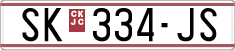 License plate of North Macedonia, Regular plates (1993)