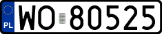 License plates of Poland, Regular car plates