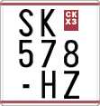 License plate of North Macedonia, Regular plates (1993)