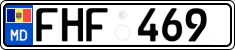 License plate of Moldova, Cars (2015)