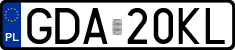 License plates of Poland, Regular car plates
