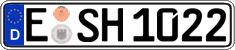 German license plate, Regular plates