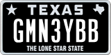 Texas, Vanity Plates