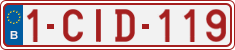 License plate of Belgium, Regular plates (2010)