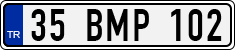 License plate of Turkey, Regular plates