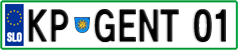 License plate of Slovenia, Vanity Plates