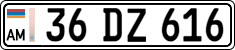 License plate of Armenia, Private owners