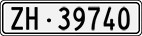 License plate of Switzerland, Cars
