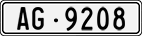License plate of Switzerland, Cars