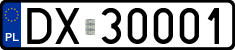 License plates of Poland, Regular car plates