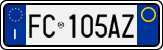 License plate of Italy, Cars (1994 year series)