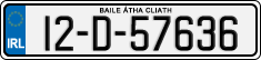 License plate of Ireland, Regular plates