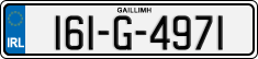 License plate of Ireland, Regular plates