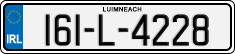 License plate of Ireland, Regular plates