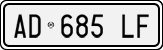 License plate of Italy, Cars (1994 year series)