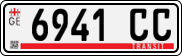 License plate of Georgia, Export transit plates