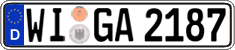 German license plate, Regular plates