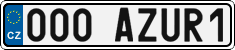 License plate of the Czech Republic, Vanity Plates