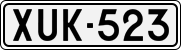 License plate of Finland, Cars