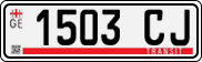 License plate of Georgia, Export transit plates