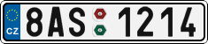 License plate of the Czech Republic, Cars (2001)
