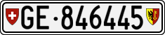 License plate of Switzerland, Cars