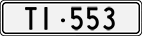 License plate of Switzerland, Cars