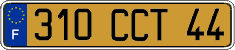 French license plate, FNI