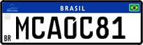 License plate of Brazil, Private owners (Mercosul)