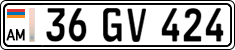 License plate of Armenia, Private owners