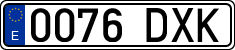 License plates of Spain, Ordinary (2000)