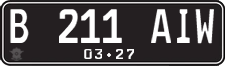 License plate of Indonesia, Regular plates