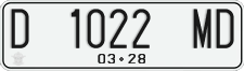 License plate of Indonesia, Regular plates