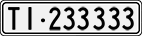License plate of Switzerland, Cars