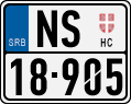 License plate of Serbia, Motorcycles